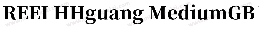 REEI HHguang MediumGB10字体转换